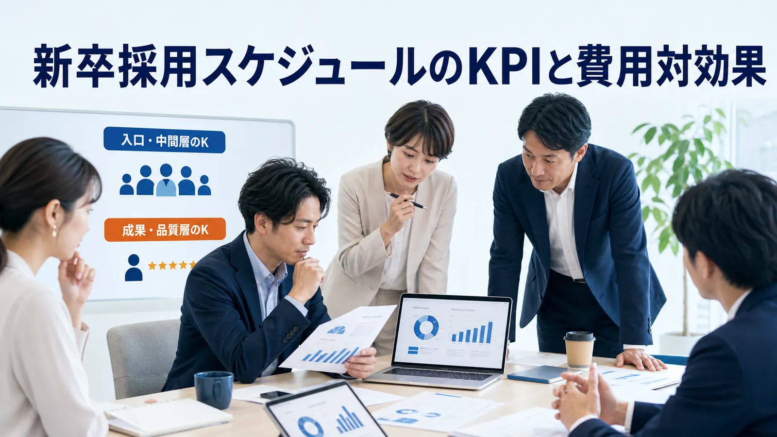 新卒採用スケジュールのKPIと費用対効果