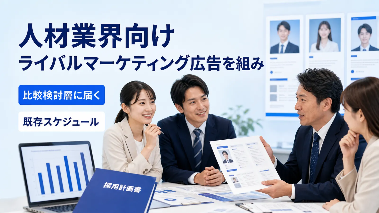 人材業界向けライバルマーケティング広告を組み