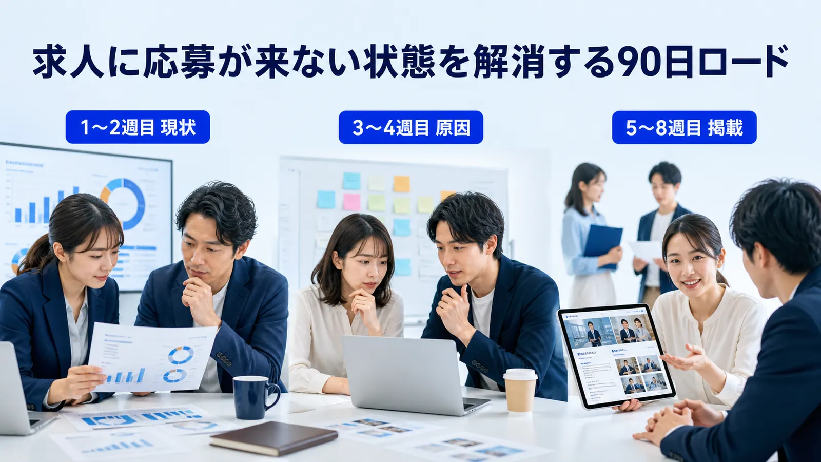 求人に応募が来ない状態を解消する90日ロード