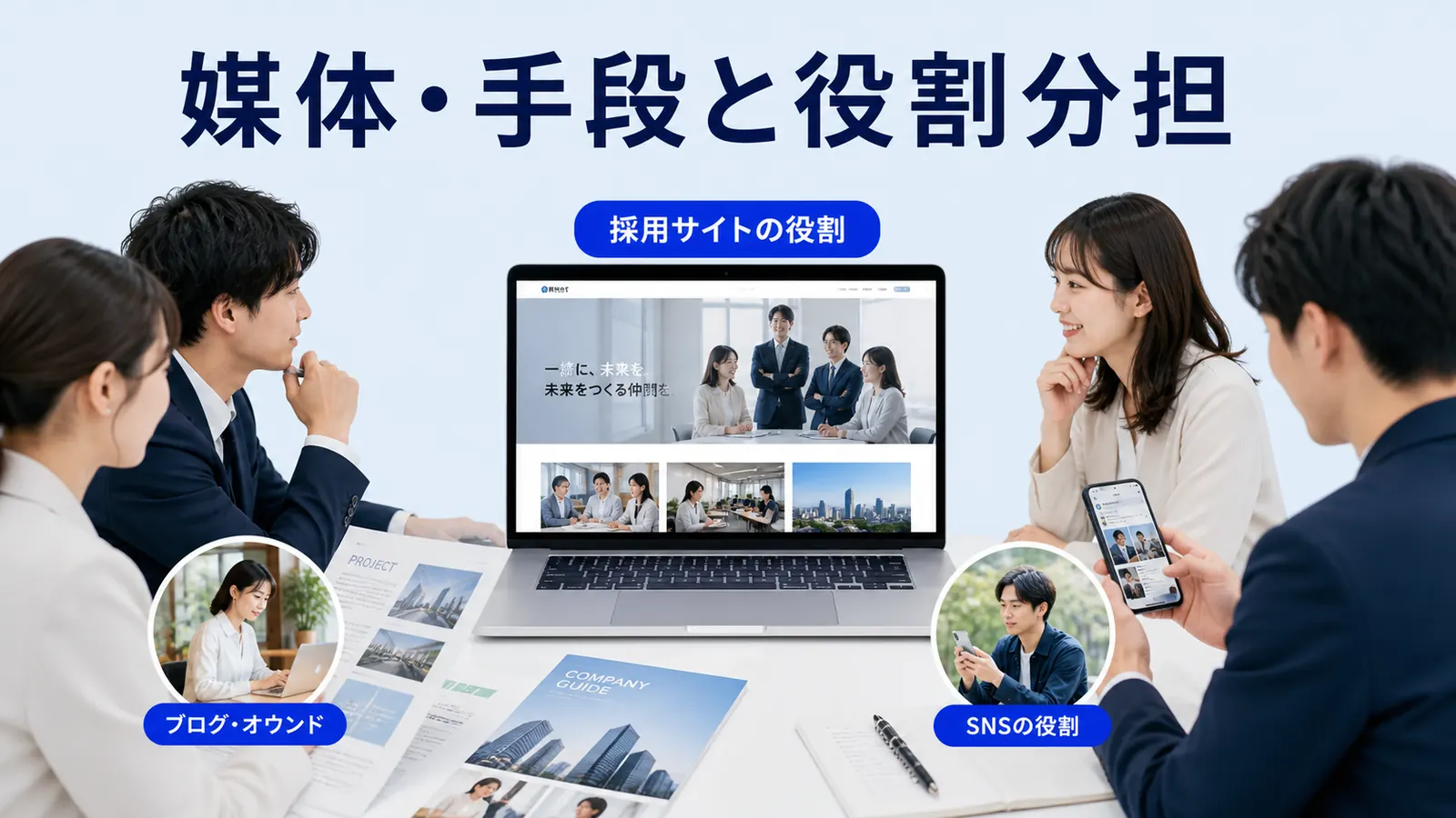 媒体・手段と役割分担