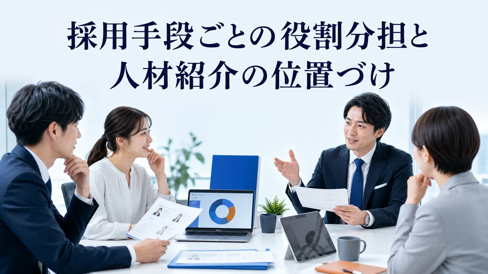採用手段ごとの役割分担と人材紹介の位置づけ