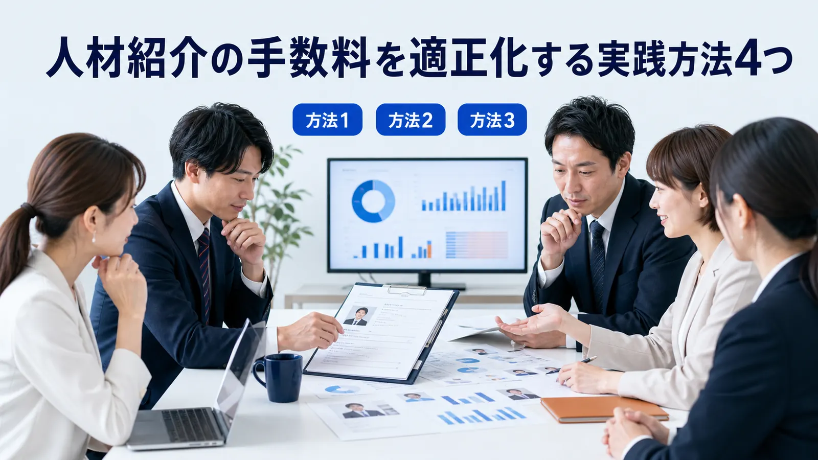 人材紹介の手数料を適正化する実践方法4つ