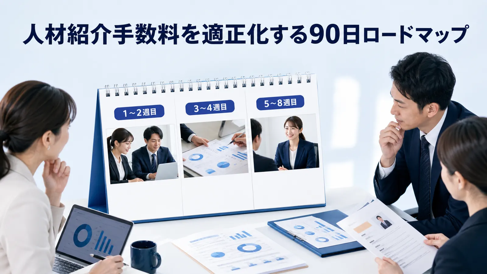 人材紹介手数料を適正化する90日ロードマップ