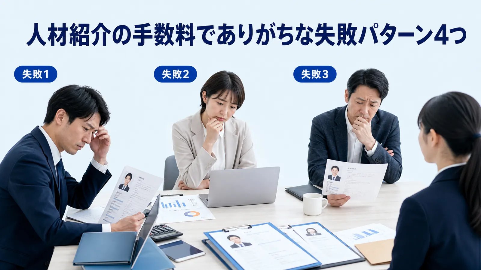 人材紹介の手数料でありがちな失敗パターン4つ