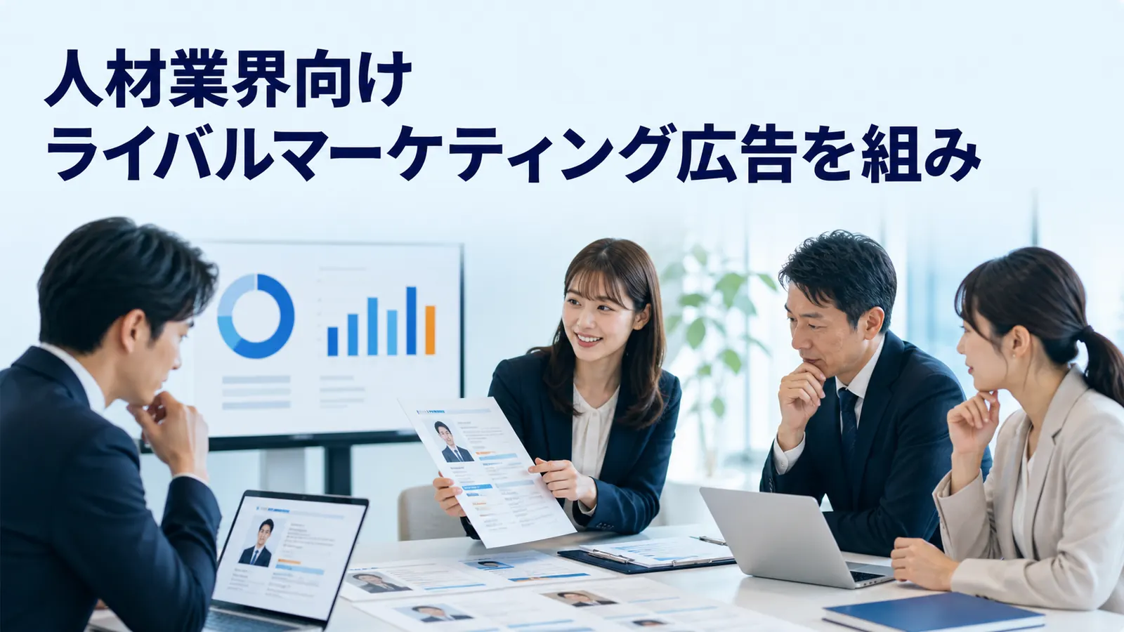 人材業界向けライバルマーケティング広告を組み