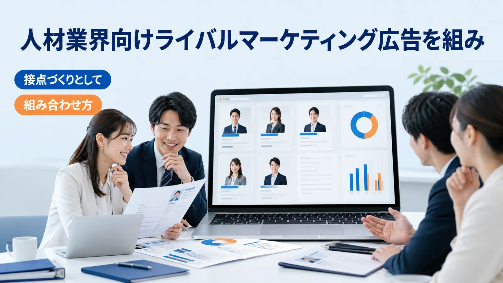 人材業界向けライバルマーケティング広告を組み