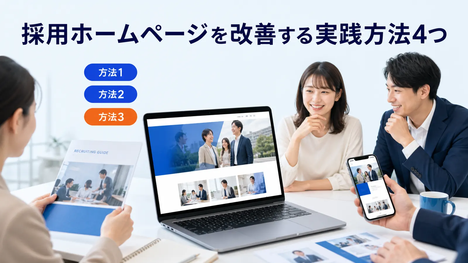 採用ホームページを改善する実践方法4つ