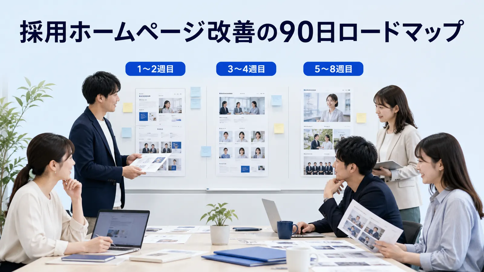 採用ホームページ改善の90日ロードマップ