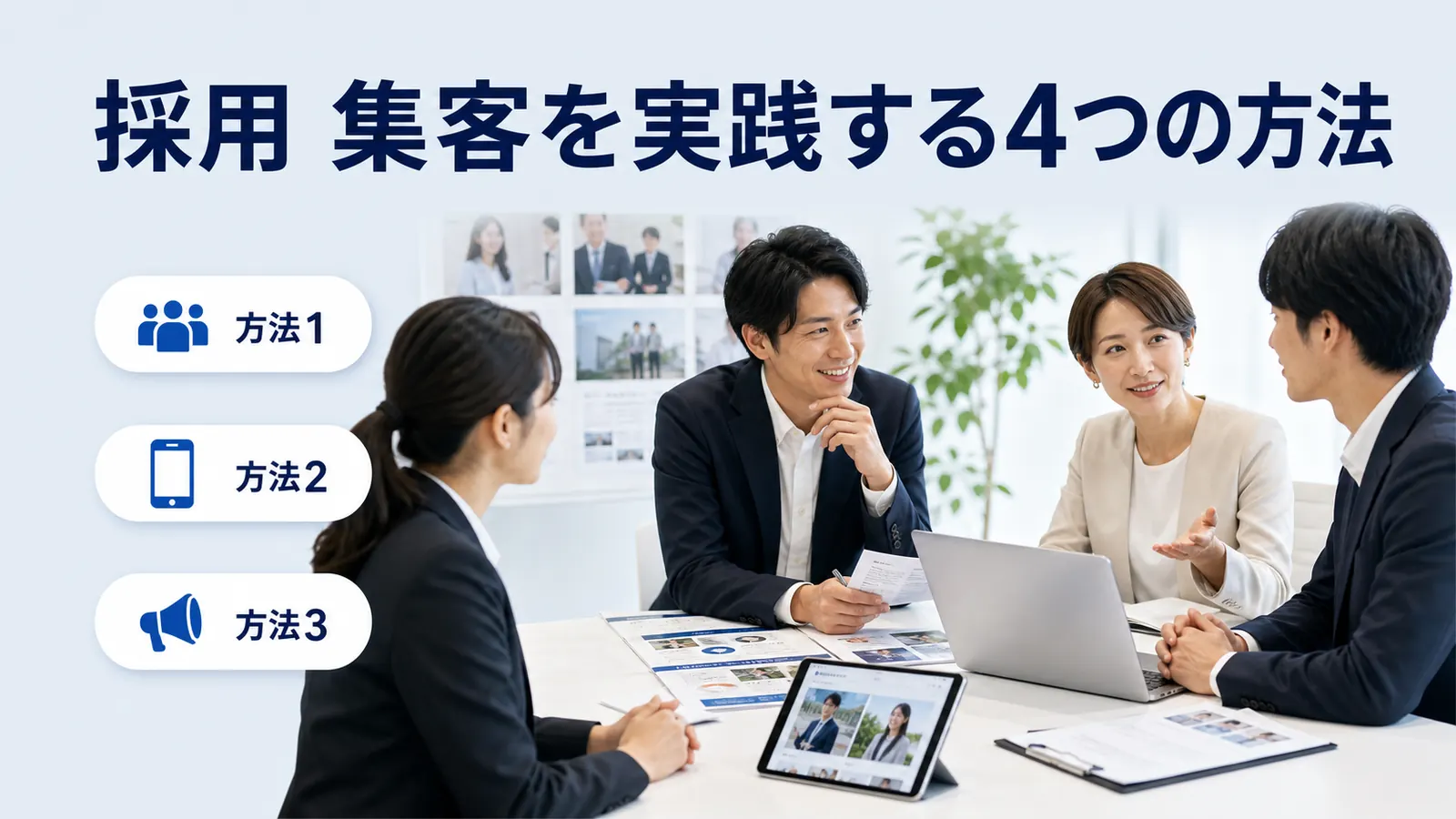 採用 集客を実践する4つの方法