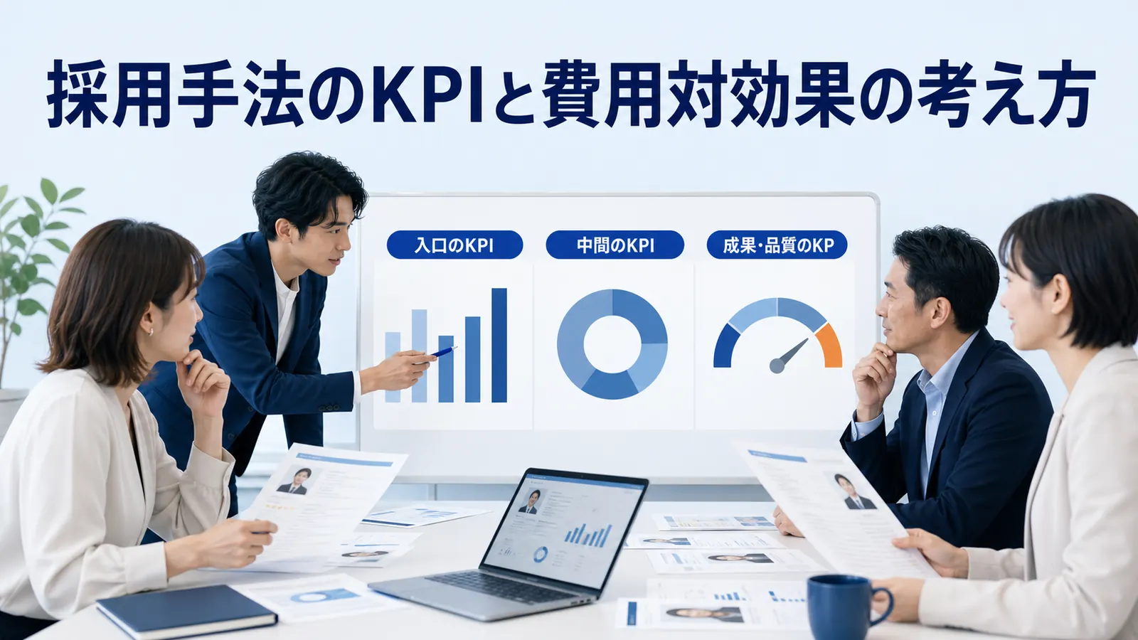 採用手法のKPIと費用対効果の考え方