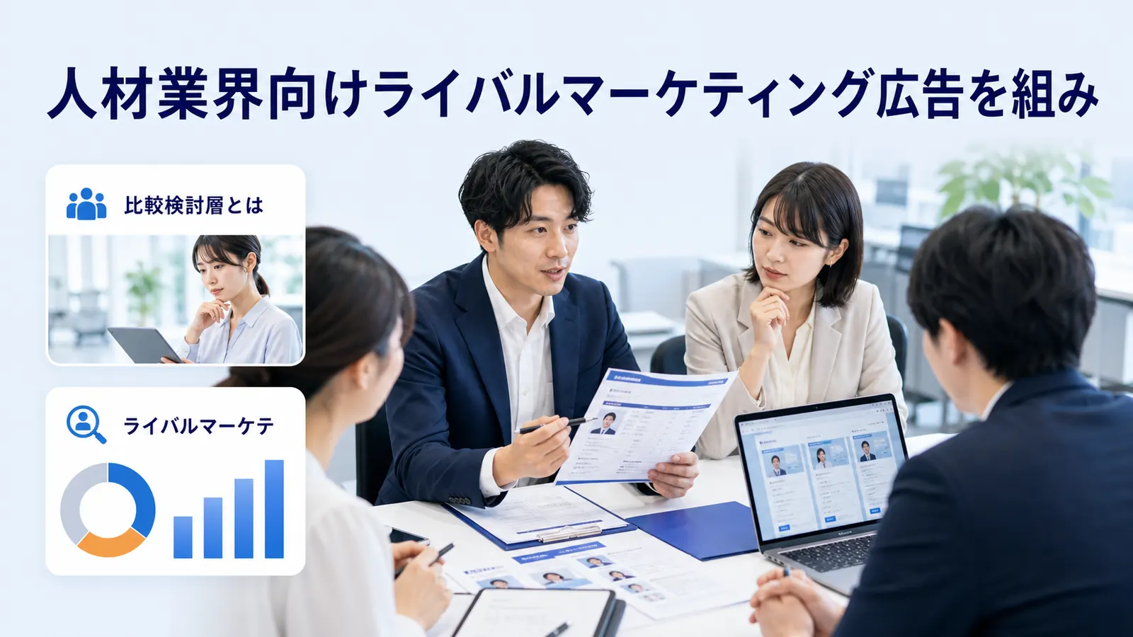 人材業界向けライバルマーケティング広告を組み