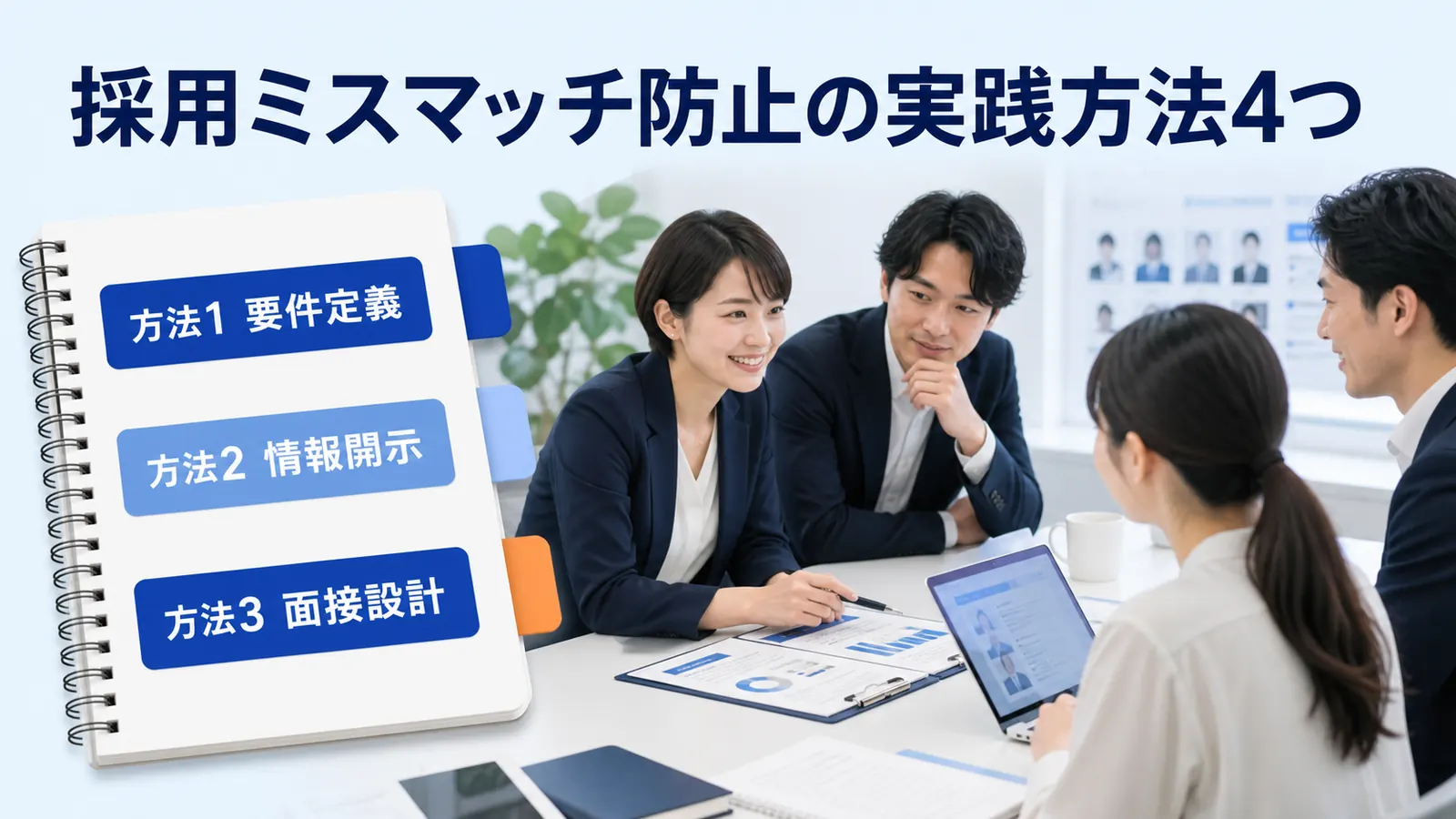 採用ミスマッチ防止の実践方法4つ