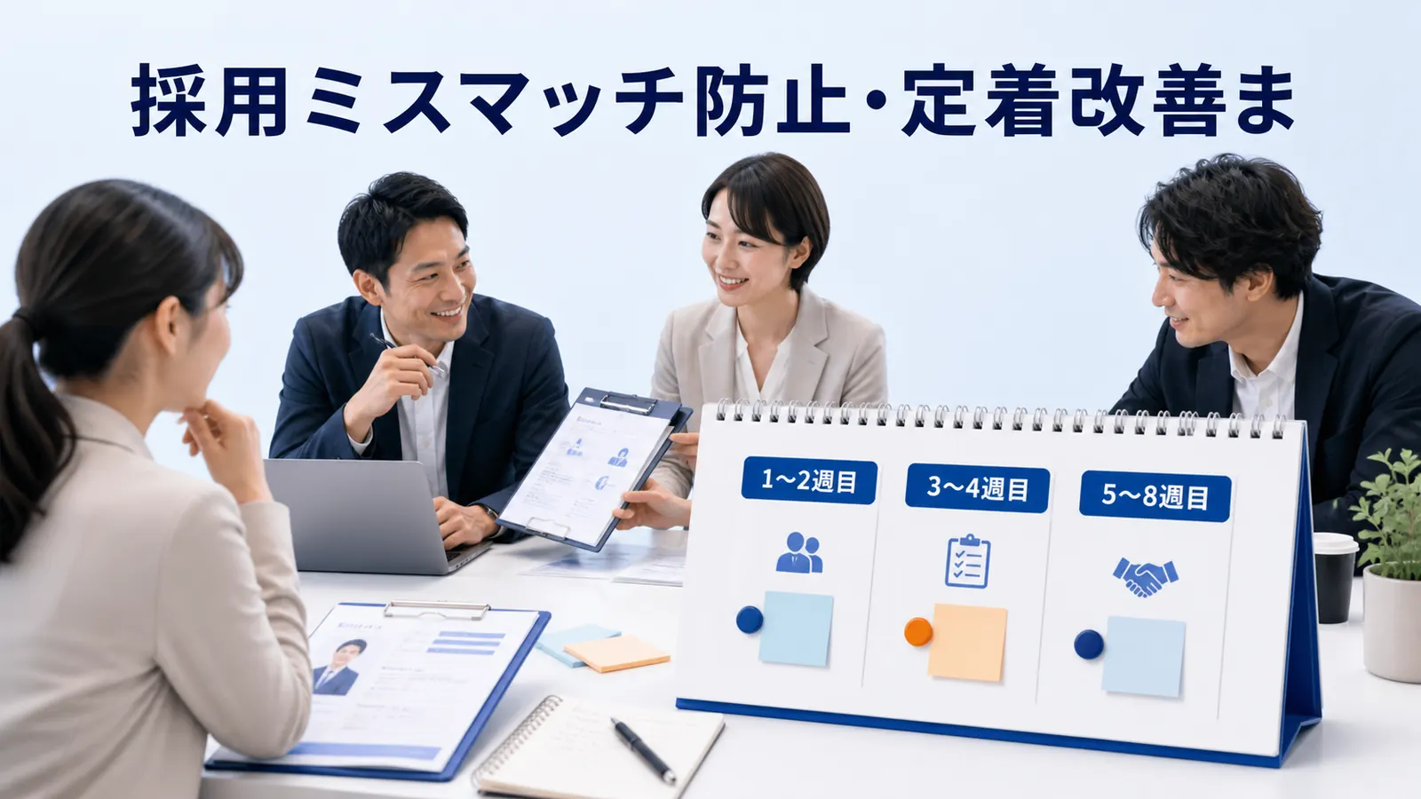採用ミスマッチ防止・定着改善ま