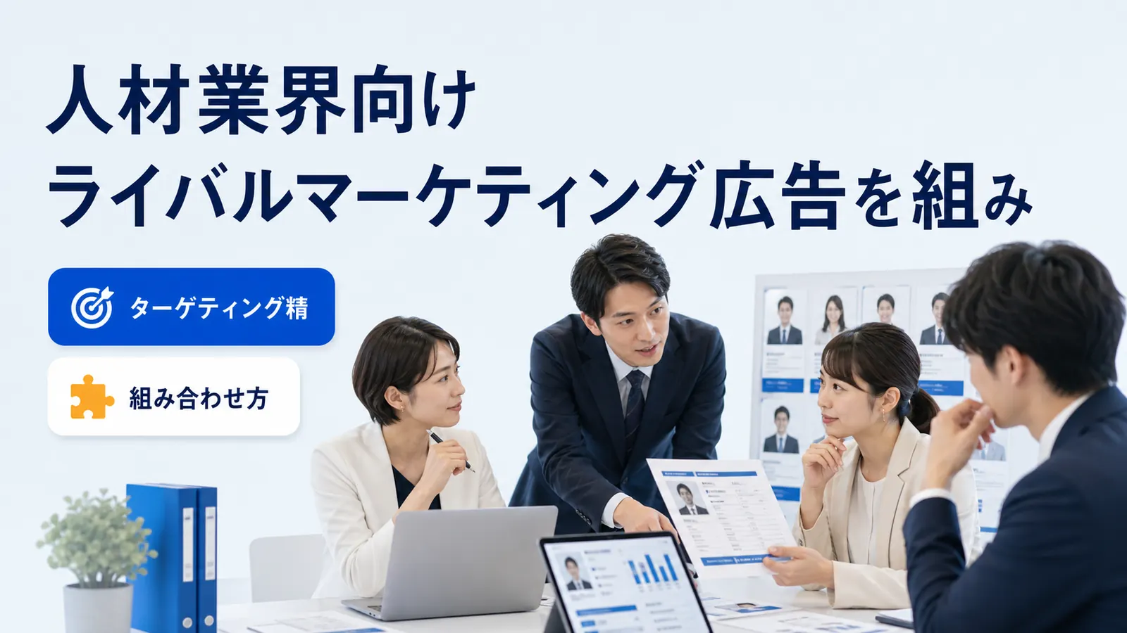 人材業界向けライバルマーケティング広告を組み