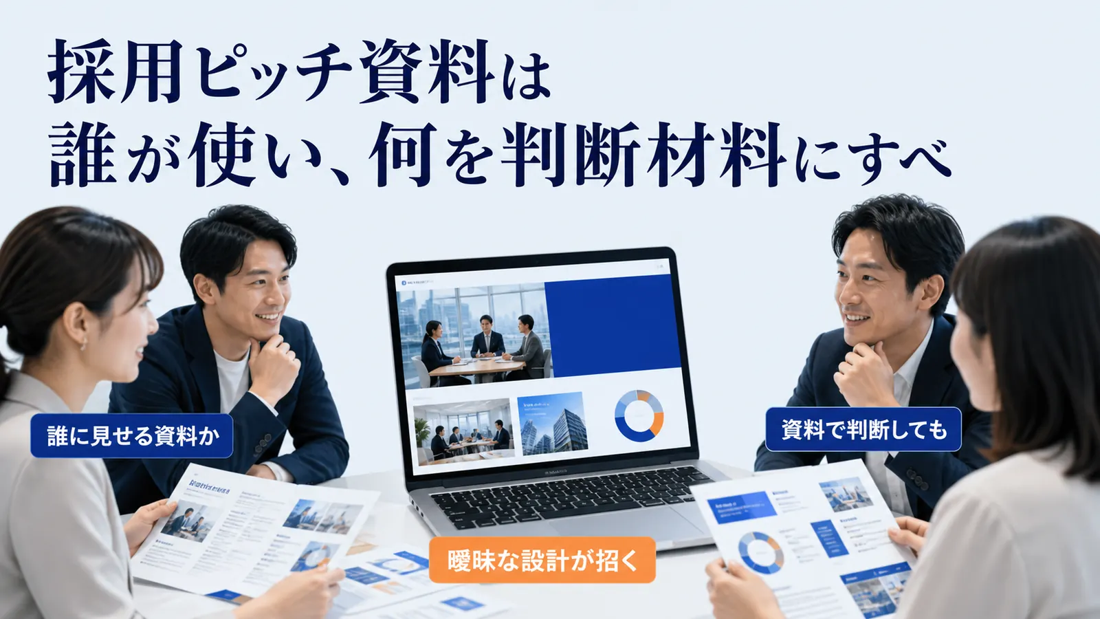 採用ピッチ資料は誰が使い、何を判断材料にすべ
