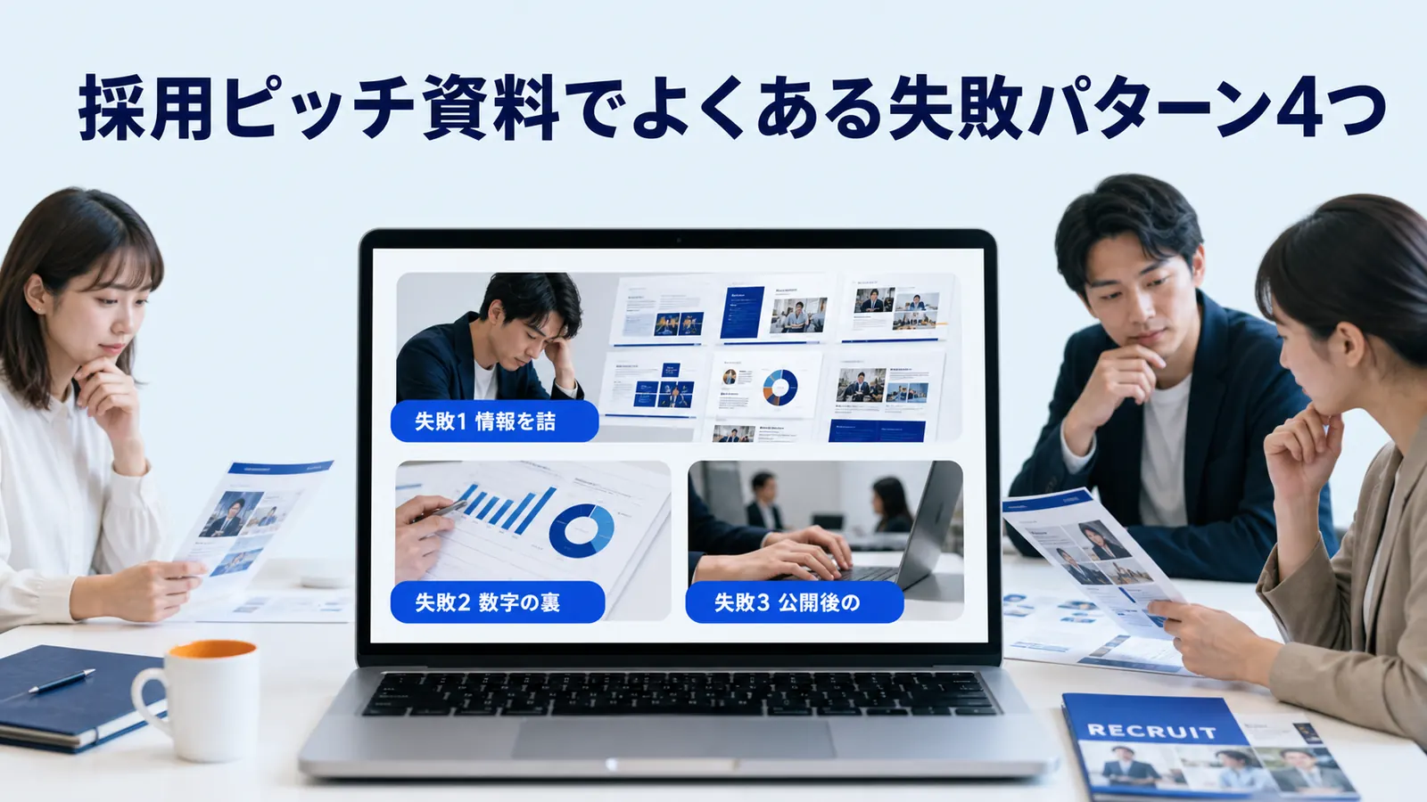 採用ピッチ資料でよくある失敗パターン4つ