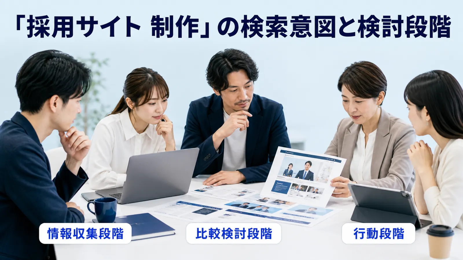 「採用サイト 制作」の検索意図と検討段階