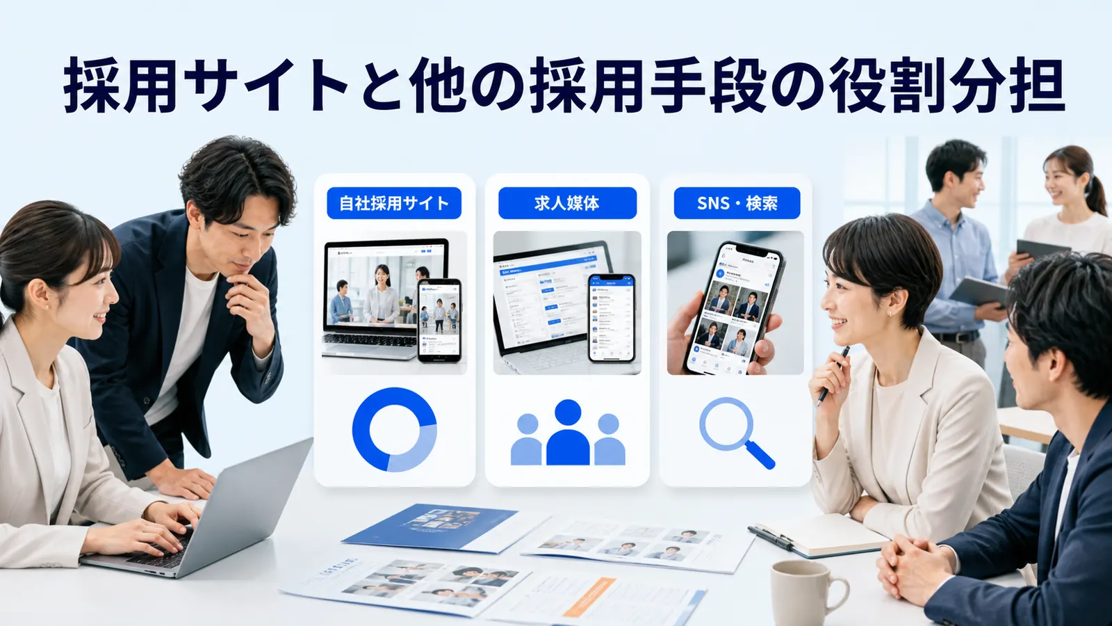 採用サイトと他の採用手段の役割分担