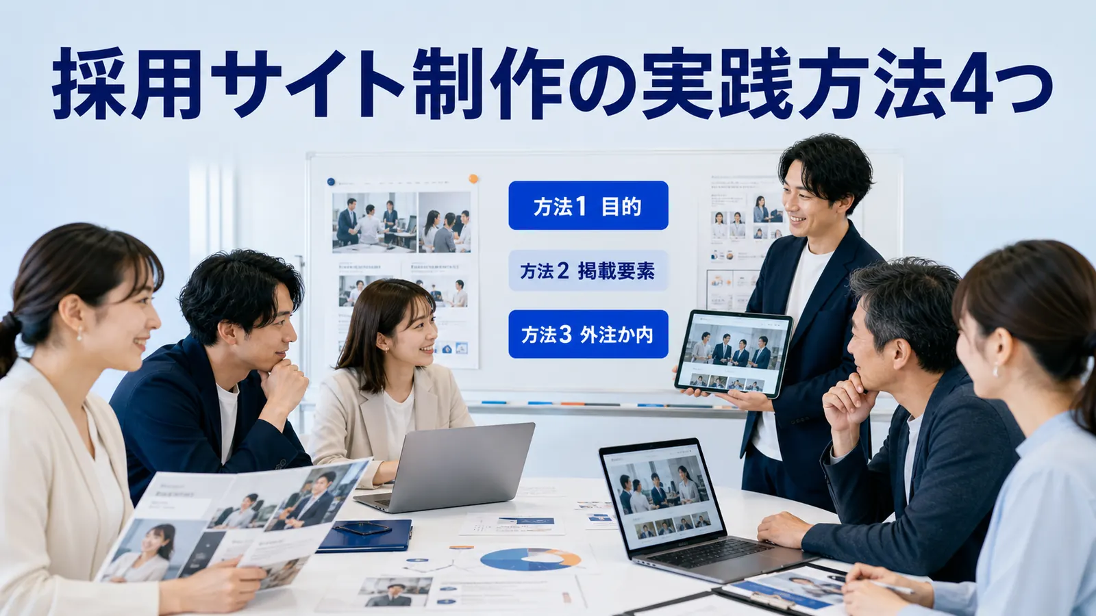 採用サイト制作の実践方法4つ