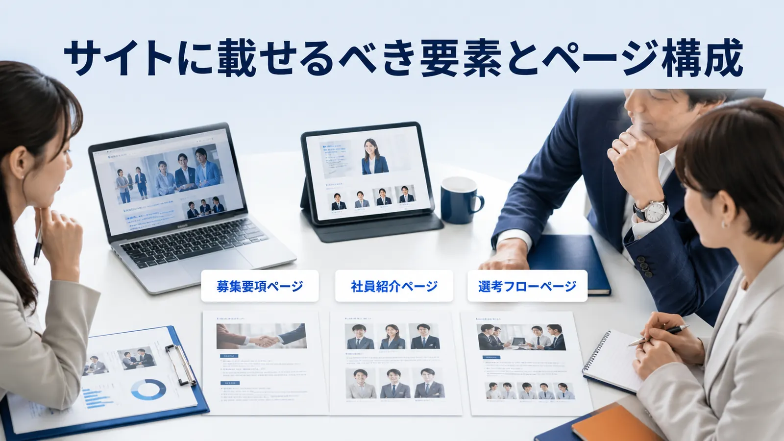サイトに載せるべき要素とページ構成