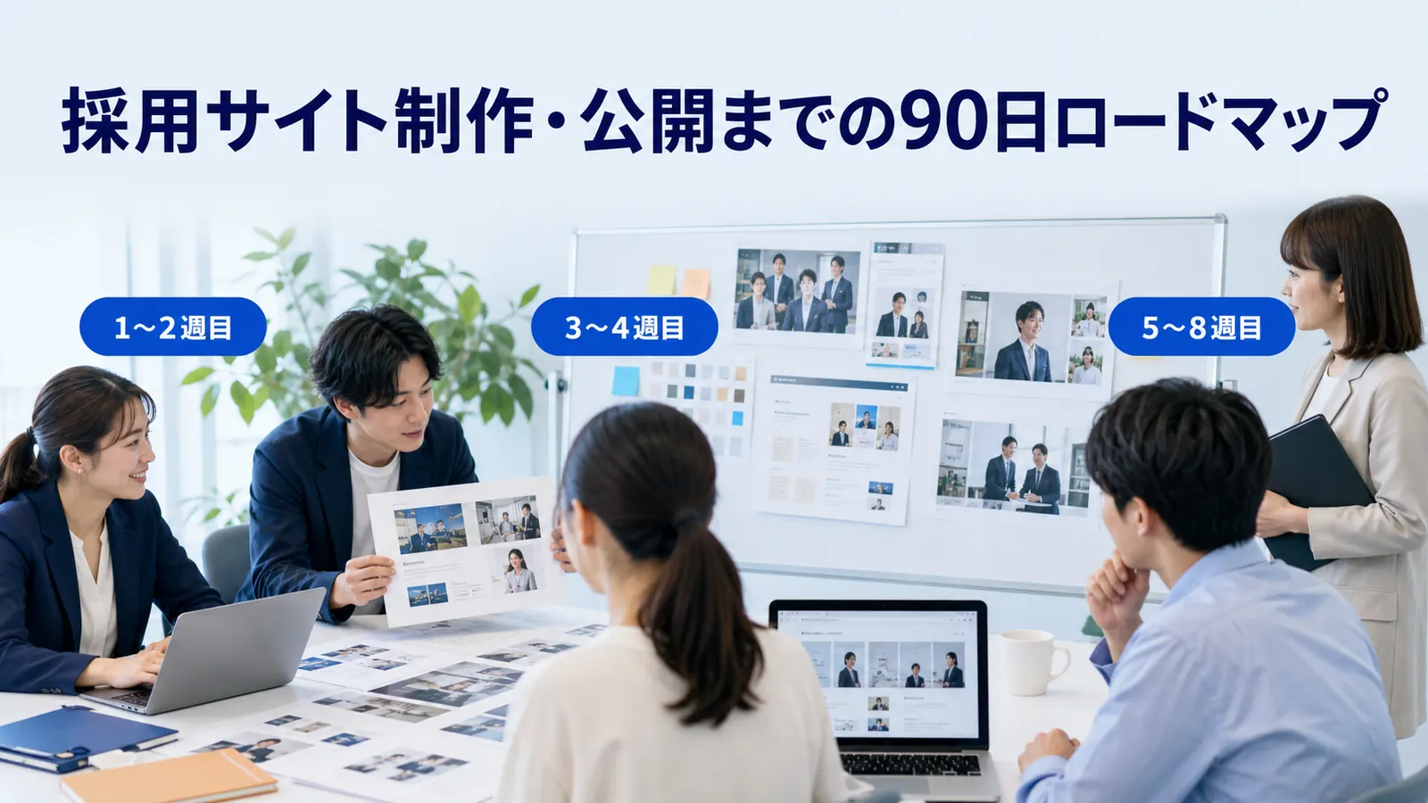 採用サイト制作・公開までの90日ロードマップ