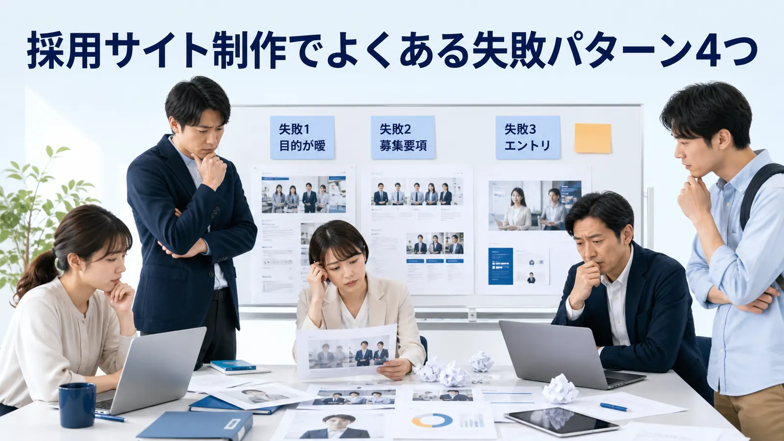 採用サイト制作でよくある失敗パターン4つ