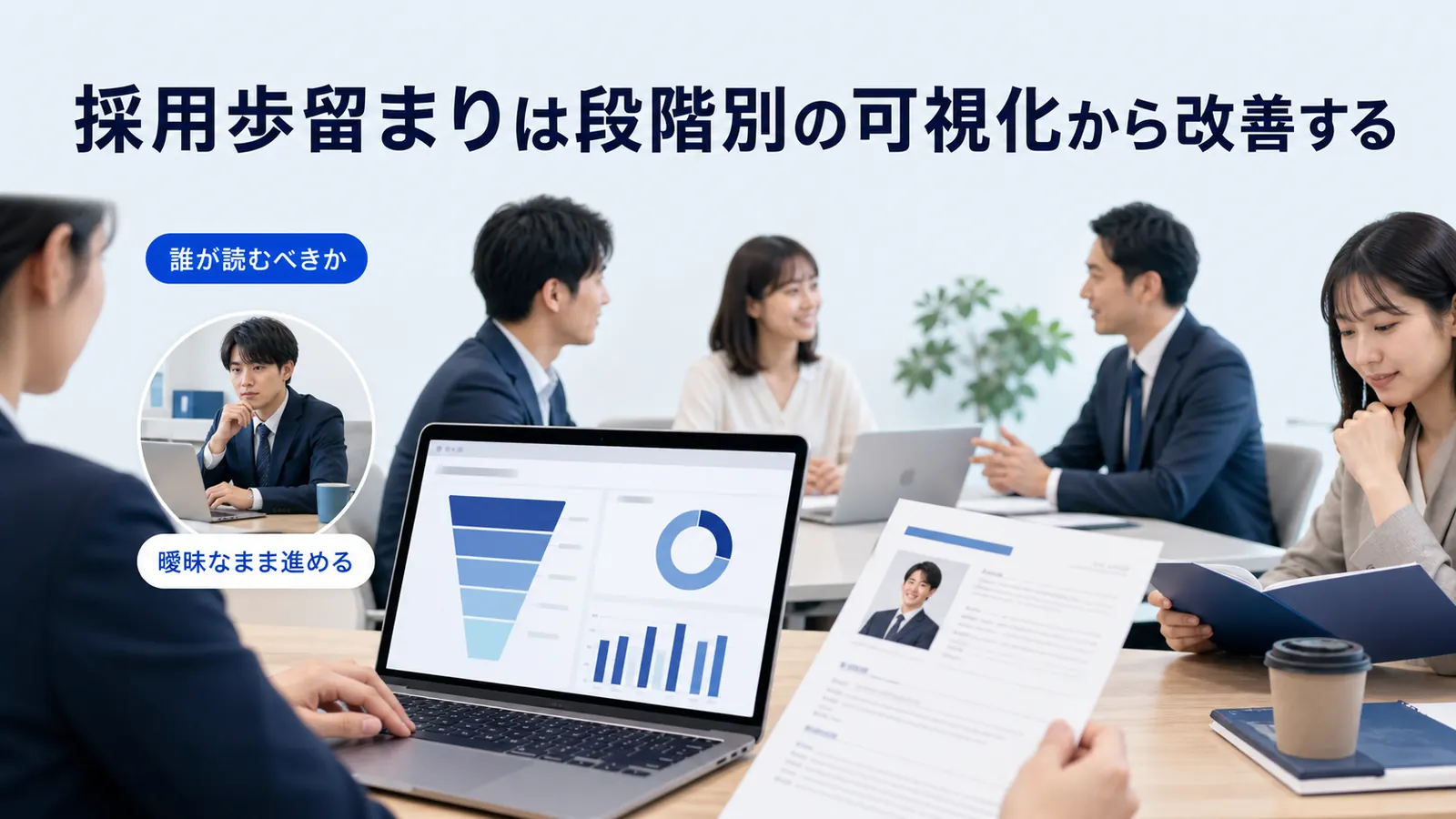 採用歩留まりは段階別の可視化から改善する