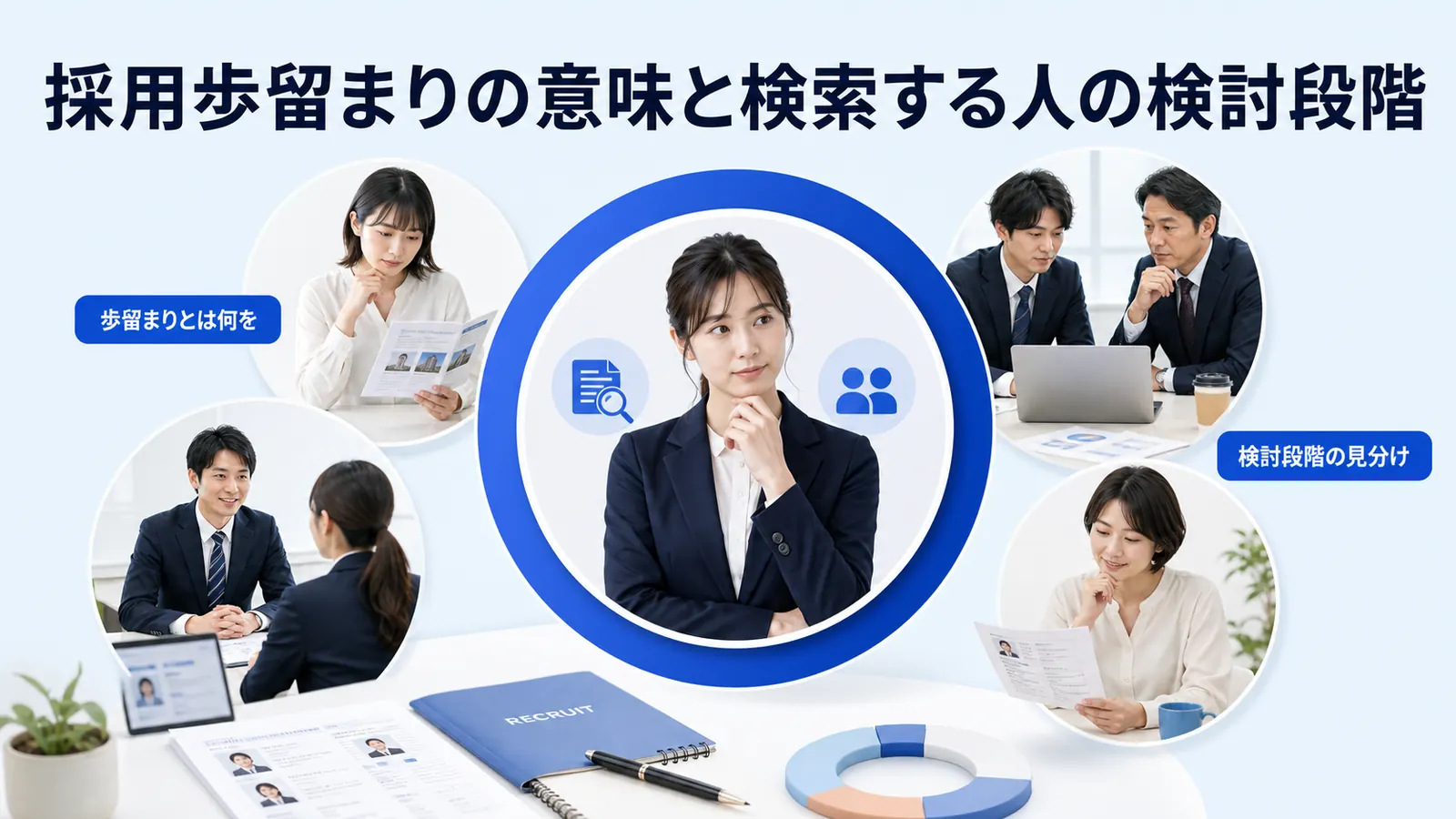採用歩留まりの意味と検索する人の検討段階