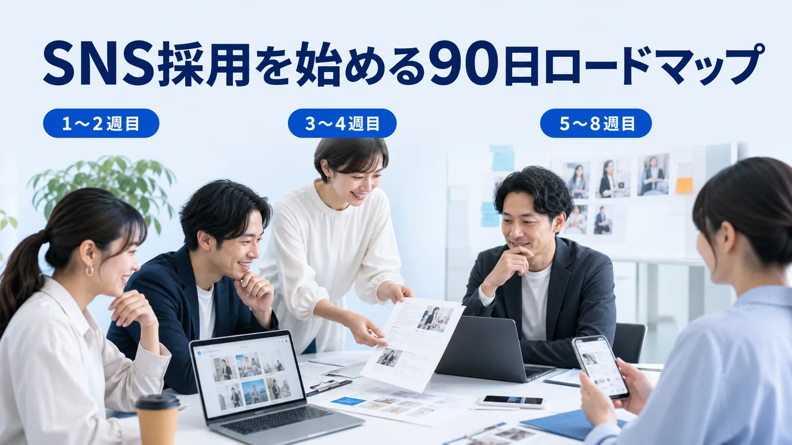 SNS採用を始める90日ロードマップ