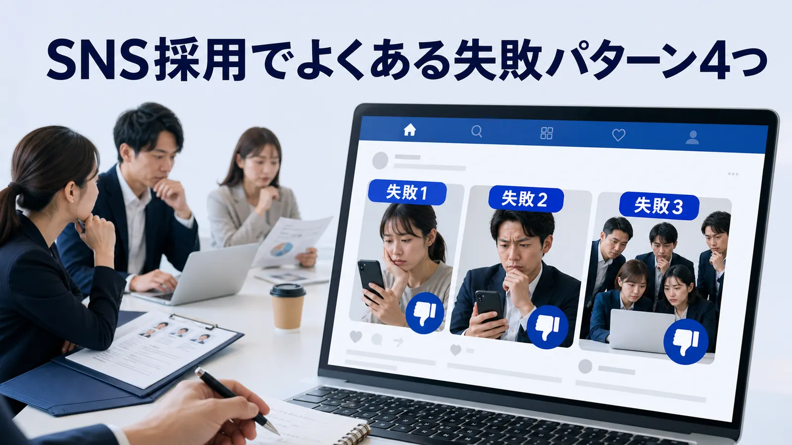 SNS採用でよくある失敗パターン4つ