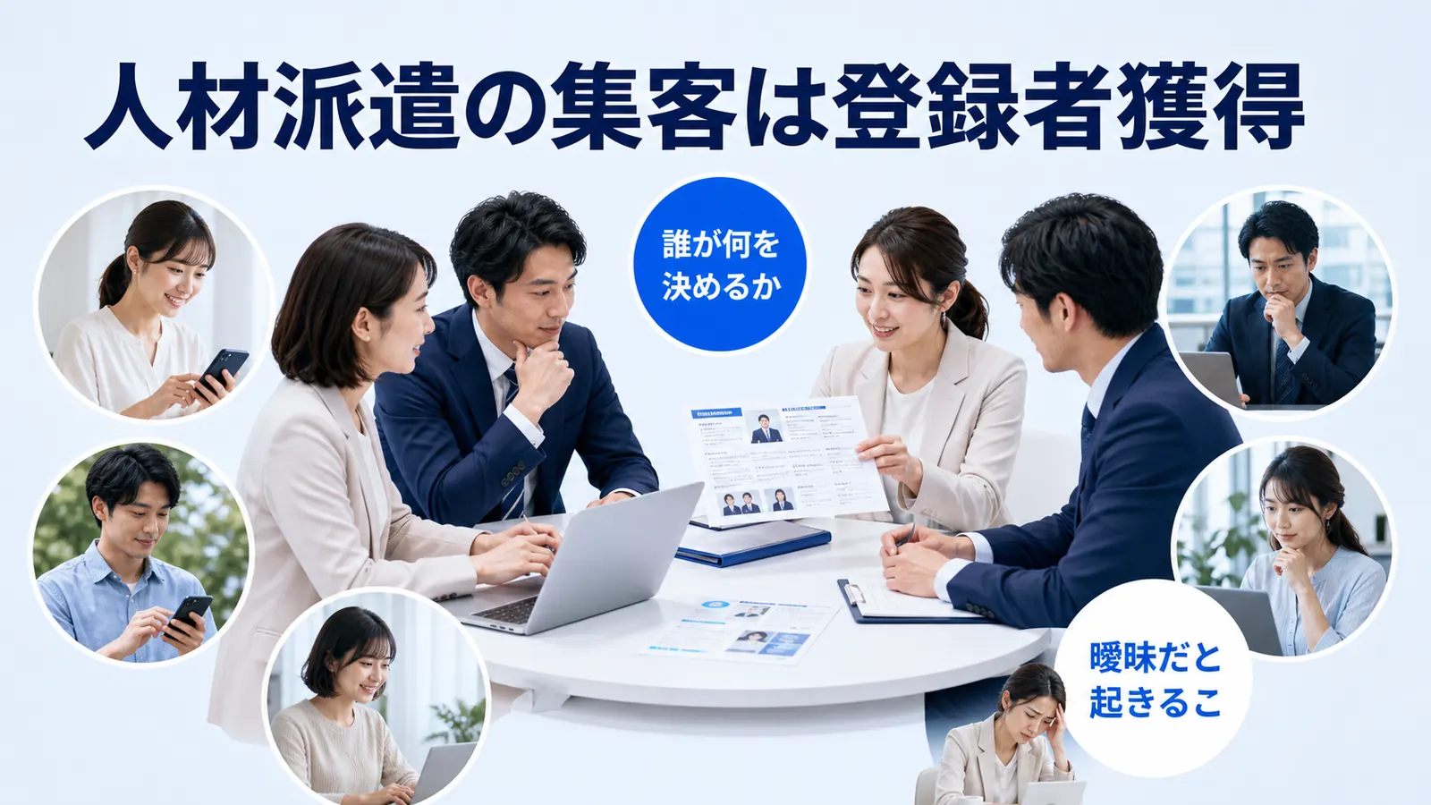 人材派遣の集客は登録者獲得