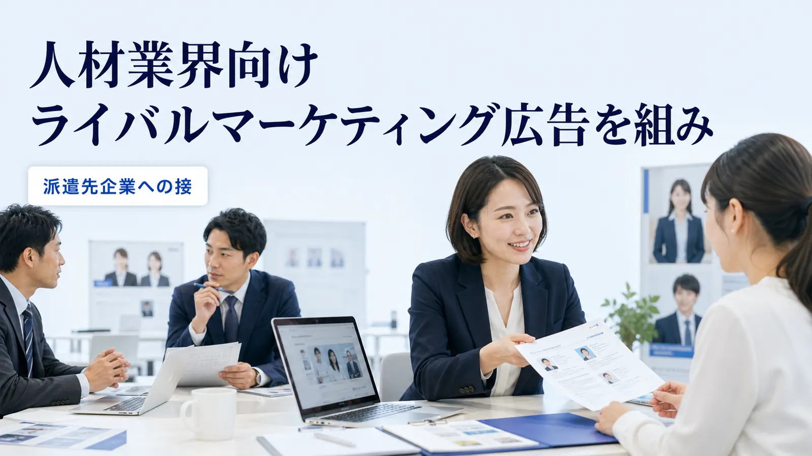 人材業界向けライバルマーケティング広告を組み