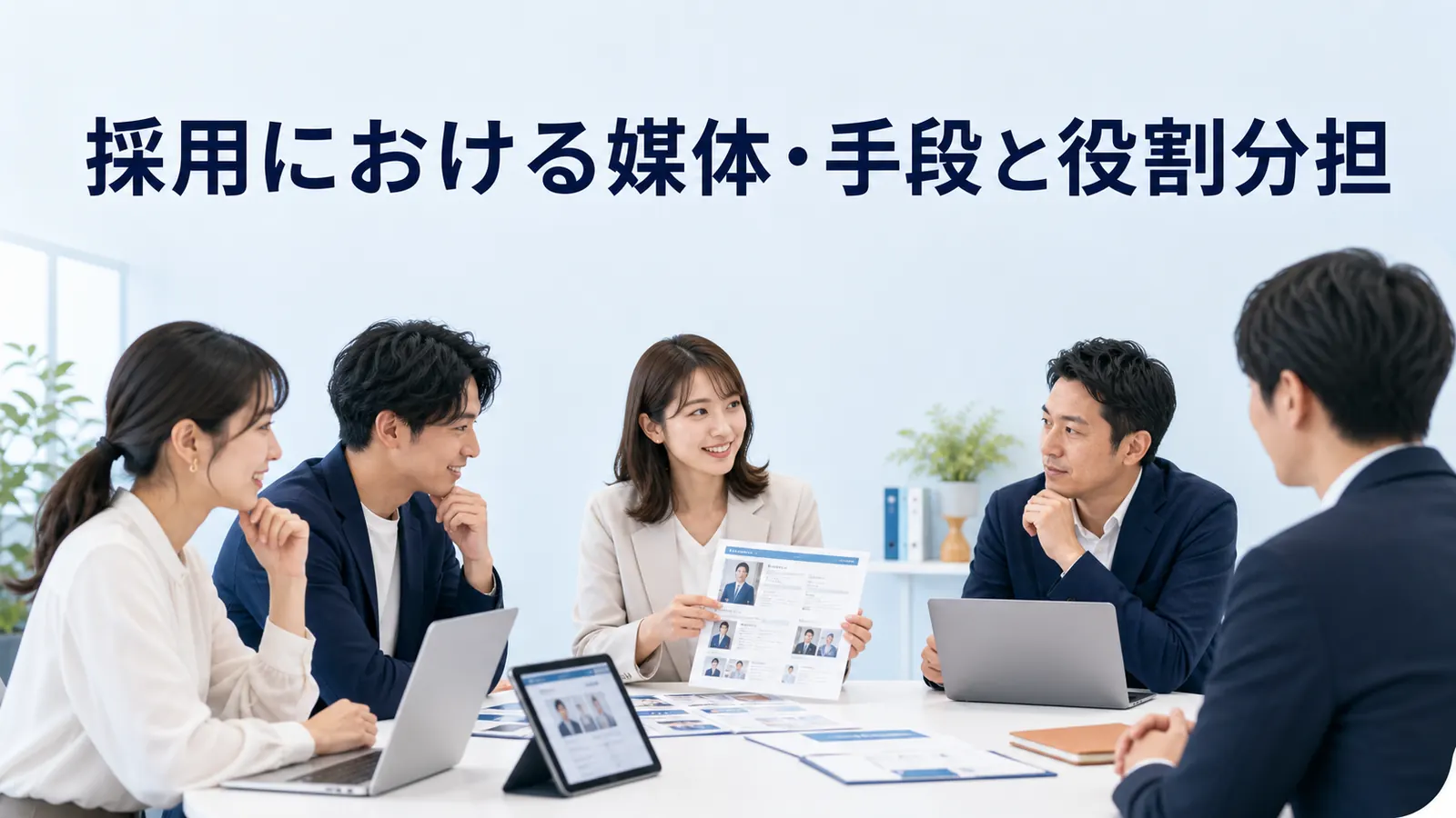 採用における媒体・手段と役割分担