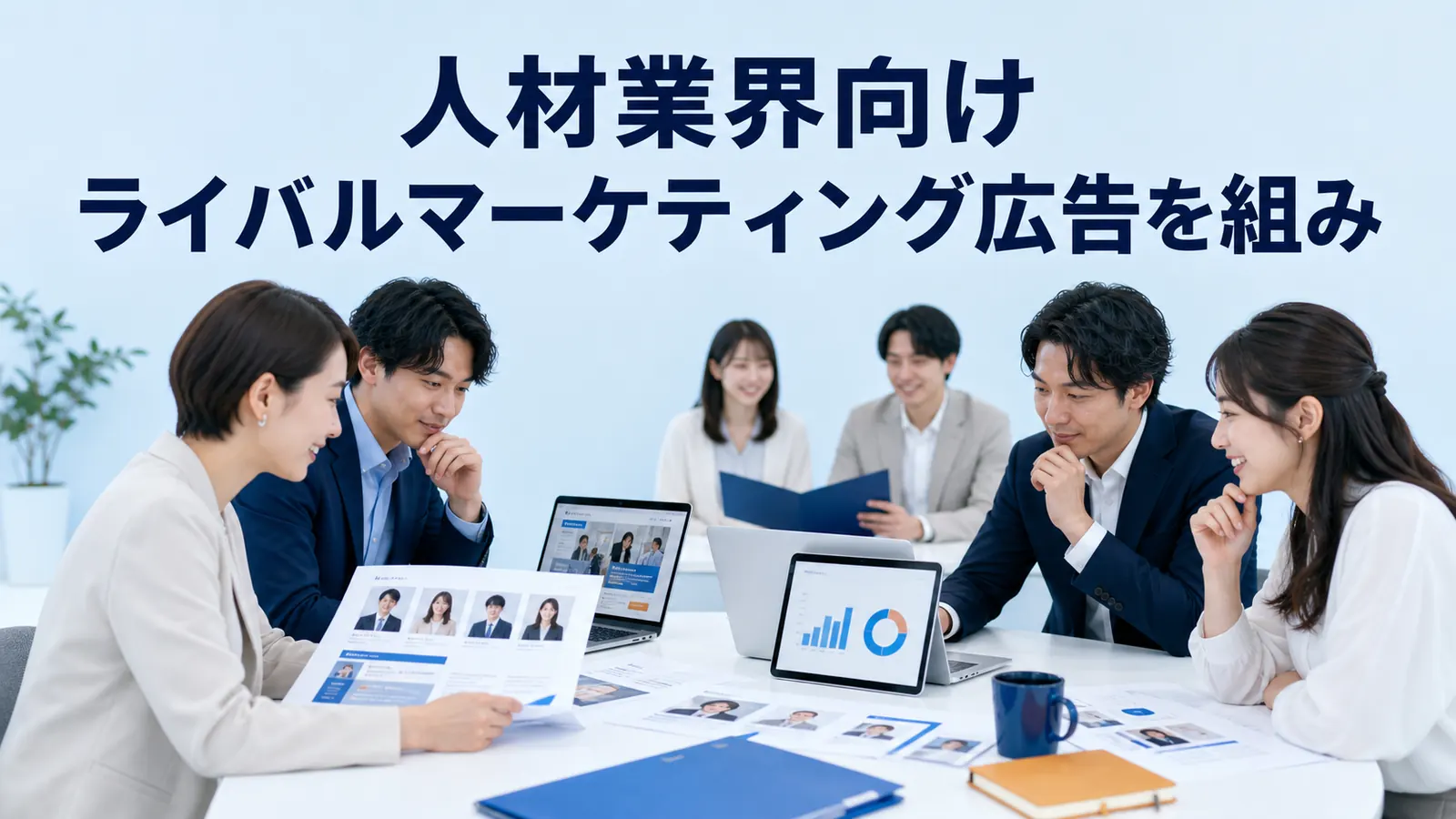 人材業界向けライバルマーケティング広告を組み