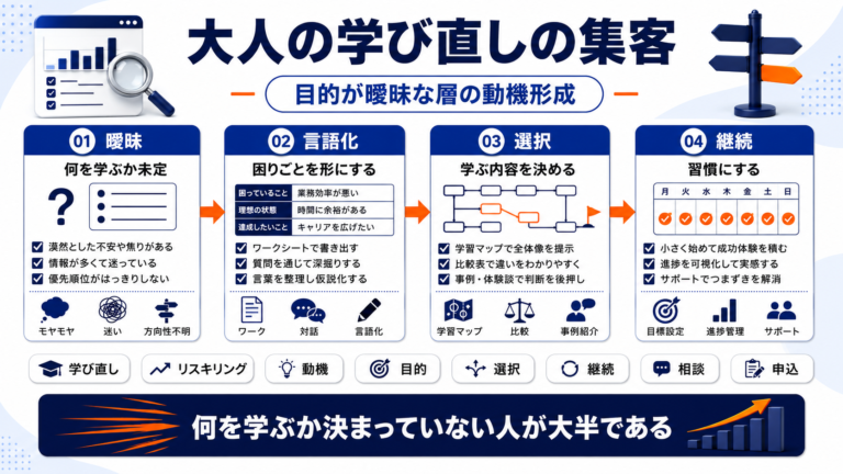 大人 学び直し 集客 featured Image 2.0