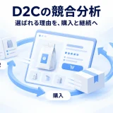 D2Cの競合比較を購入と継続へつなぐ循環図