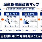 派遣稼働率の改善方法｜低下要因と登録者集客・定着の見直し方