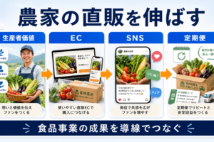 農家の直販を伸ばす方法｜EC・SNS・定期便・リピート施策