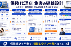 保険代理店 集客の方法｜相談・申込につながる広告・LP・追客導線を解説 Image 2.0 図解