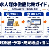 求人媒体比較｜目的別の選び方とタイプ別の特徴・費用の整理