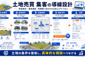 土地売買 集客の方法｜問い合わせにつながる広告・LP・SEO導線を解説 Image 2.0 図解