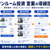 ワンルーム投資の営業方法|強引に見せず個別相談につなげる導線設計 Image 2.0 図解