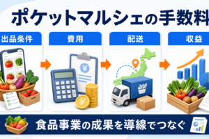 ポケットマルシェの手数料は？出品条件・収益・直販戦略