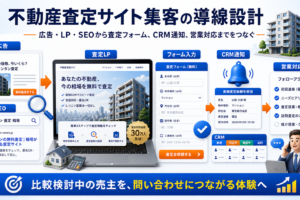 不動産査定サイト 集客の方法｜問い合わせにつながる広告・LP・SEO導線を解説 Image 2.0 図解