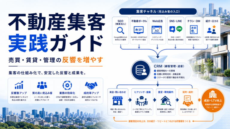 不動産 集客の解説記事アイキャッチ