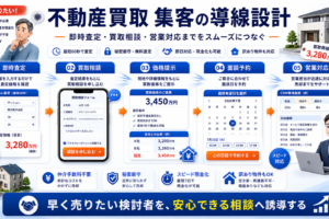 不動産買取 集客の方法｜問い合わせにつながる広告・LP・SEO導線を解説 Image 2.0 図解