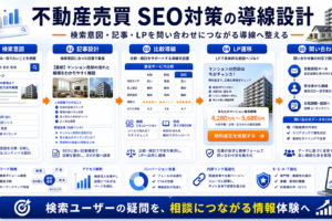 不動産売買のSEO対策｜売主・買主の検索意図を集客につなげる方法 Image 2.0 図解
