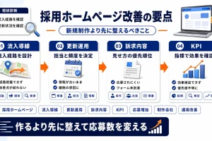採用ホームページ改善の進め方｜流入導線設計と更新運用のコツ