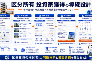 区分所有 投資家獲得の方法｜問い合わせにつながる広告・LP・SEO導線を解説 Image 2.0 図解
