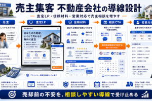 売主集客 不動産会社の方法｜問い合わせにつながる広告・LP・SEO導線を解説 Image 2.0 図解